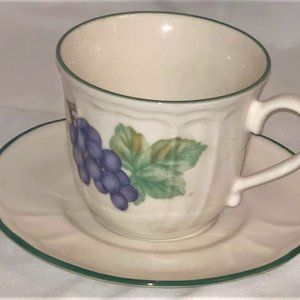 Vintage Market Day Cup and Saucer Set by Epoch